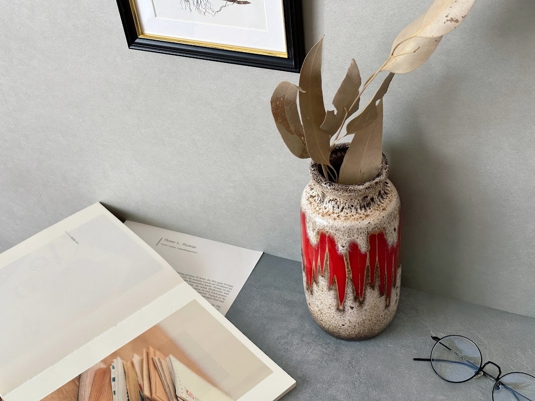 ドイツ　Fat lava Scheurich Lora 213-20花瓶 Fat Lava 花瓶 | Scheurich 213 20 | PolePoleDecor｜Vintage Vase 専門店